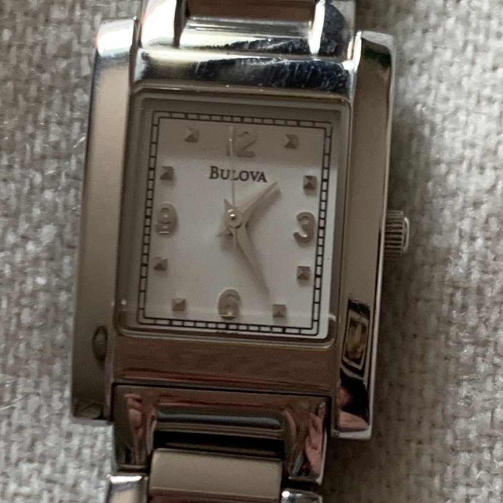 Bulova Woman's Tank Watch - Stainless Steel
